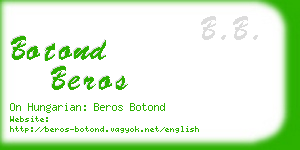 botond beros business card